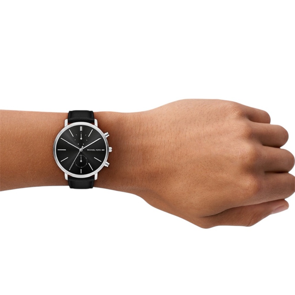 MICHAEL KORS BLAKE SILVER MEN'S WATCH - Picture 4 of 7